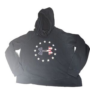 Under Armour Hoodie Fleece Mens XL Extra Large‎ Star and Stripes USA Patriotic
